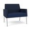 Lesro Mystic Lounge Reception Bariatric Chair, Silver, RF Blueberry Back, MD Ink Seat, RF Blueberry Panels ML1401 - alternate 1